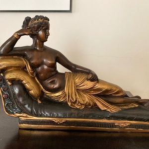 Bronze Nude Reclining Woman